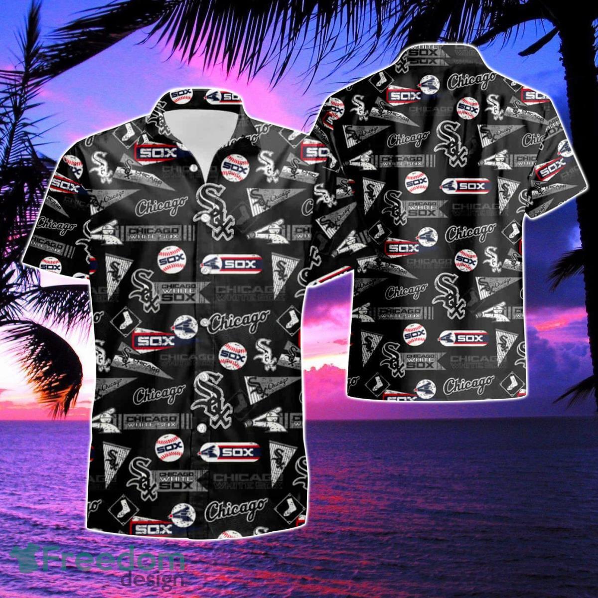 MLB Chicago White Sox Baseball Hawaiian Shirt & Short - Freedomdesign