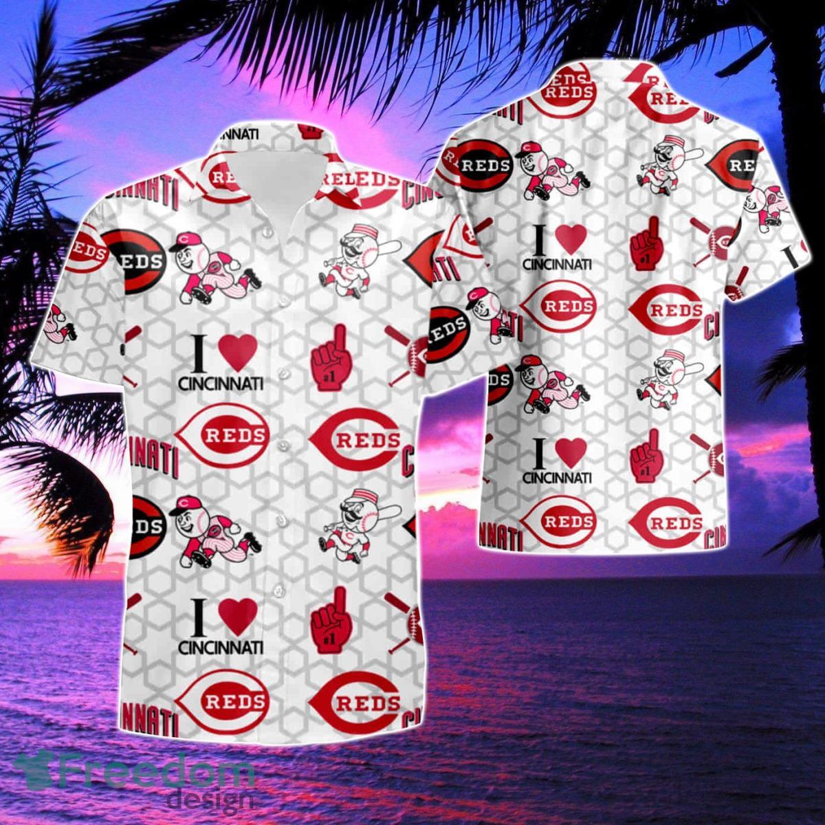 MLB Cincinnati Reds Hawaiian Shirt & Short Product Photo 1