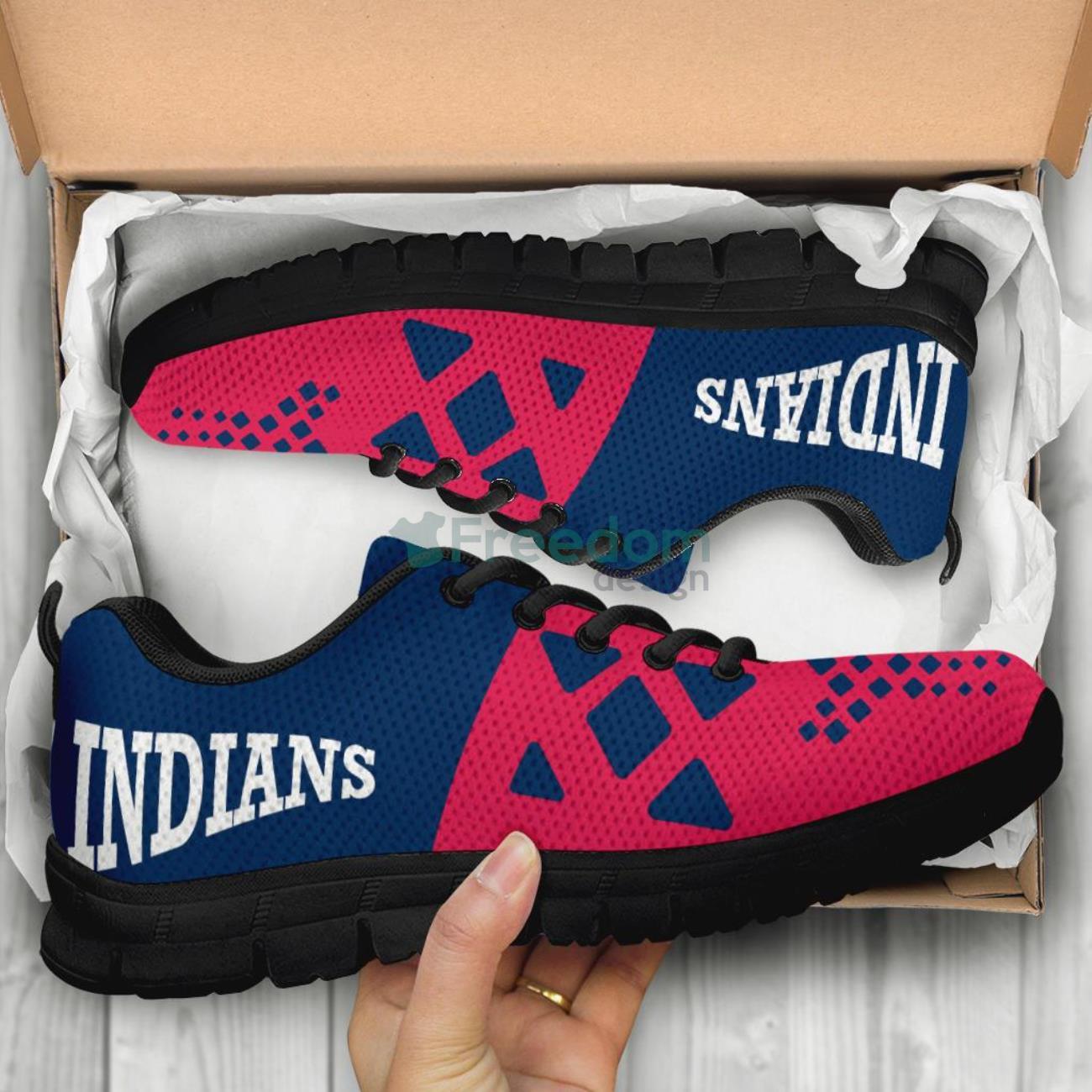 MLB Cleveland Indians Casual Sneakers For Sport Fans Product Photo 1