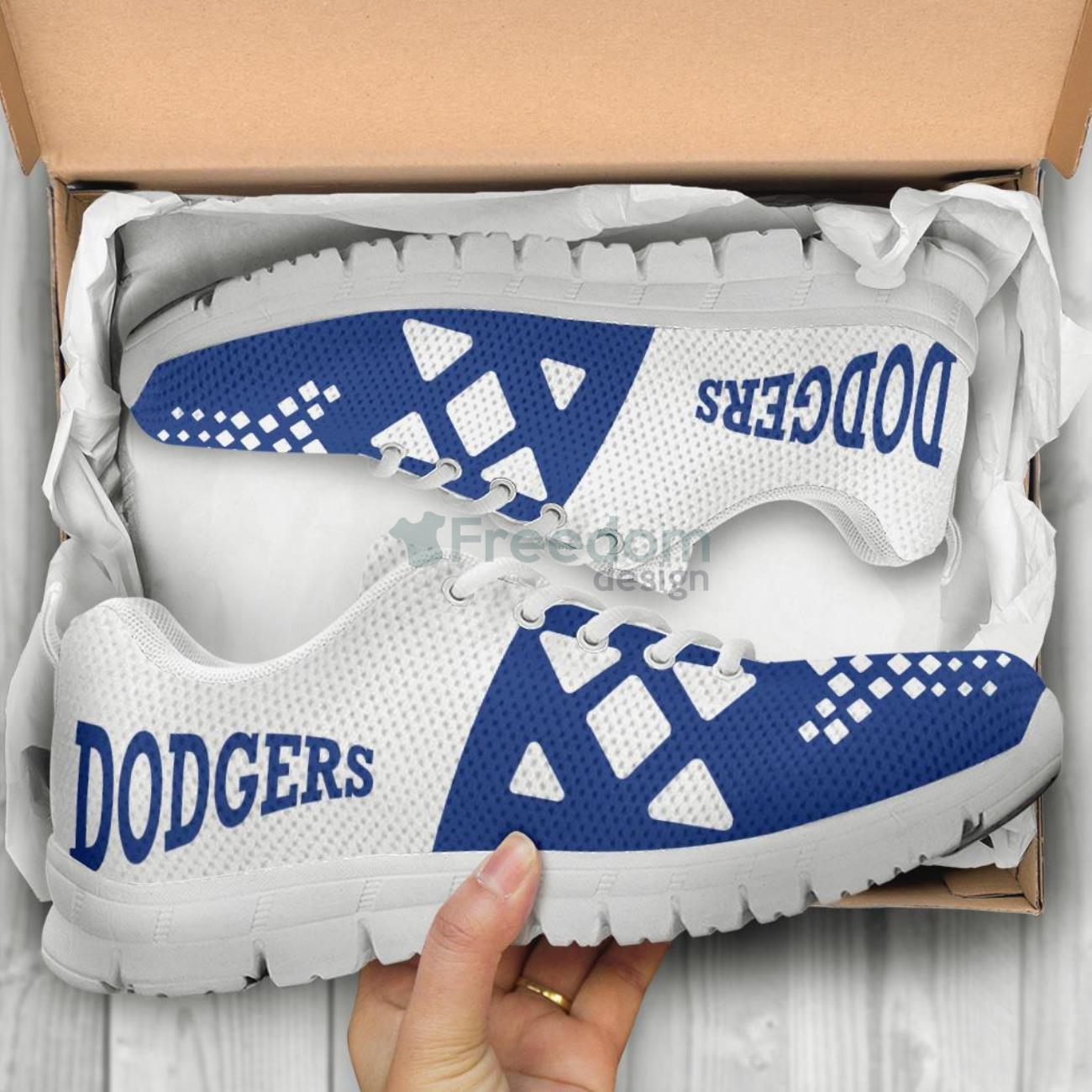 MLB Los Angeles Dodgers Casual Sneakers For Sport Fans Product Photo 2