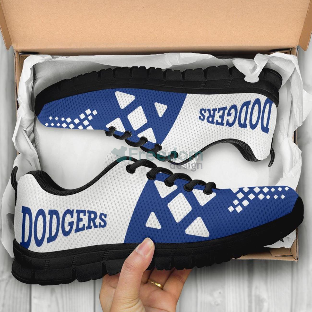 MLB Los Angeles Dodgers Casual Sneakers For Sport Fans Product Photo 1