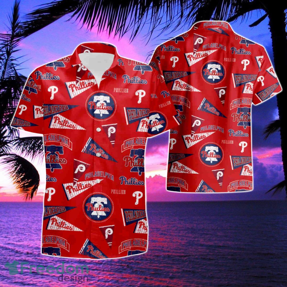 MLB Philadelphia Phillies E2 Premium Hawaiian Shirt And Short Set -  Freedomdesign