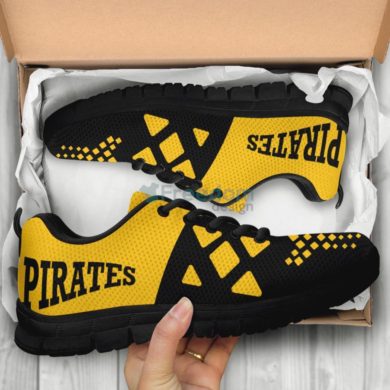 MLB Pittsburgh Pirates Casual Sneakers For Sport Fans Product Photo 2