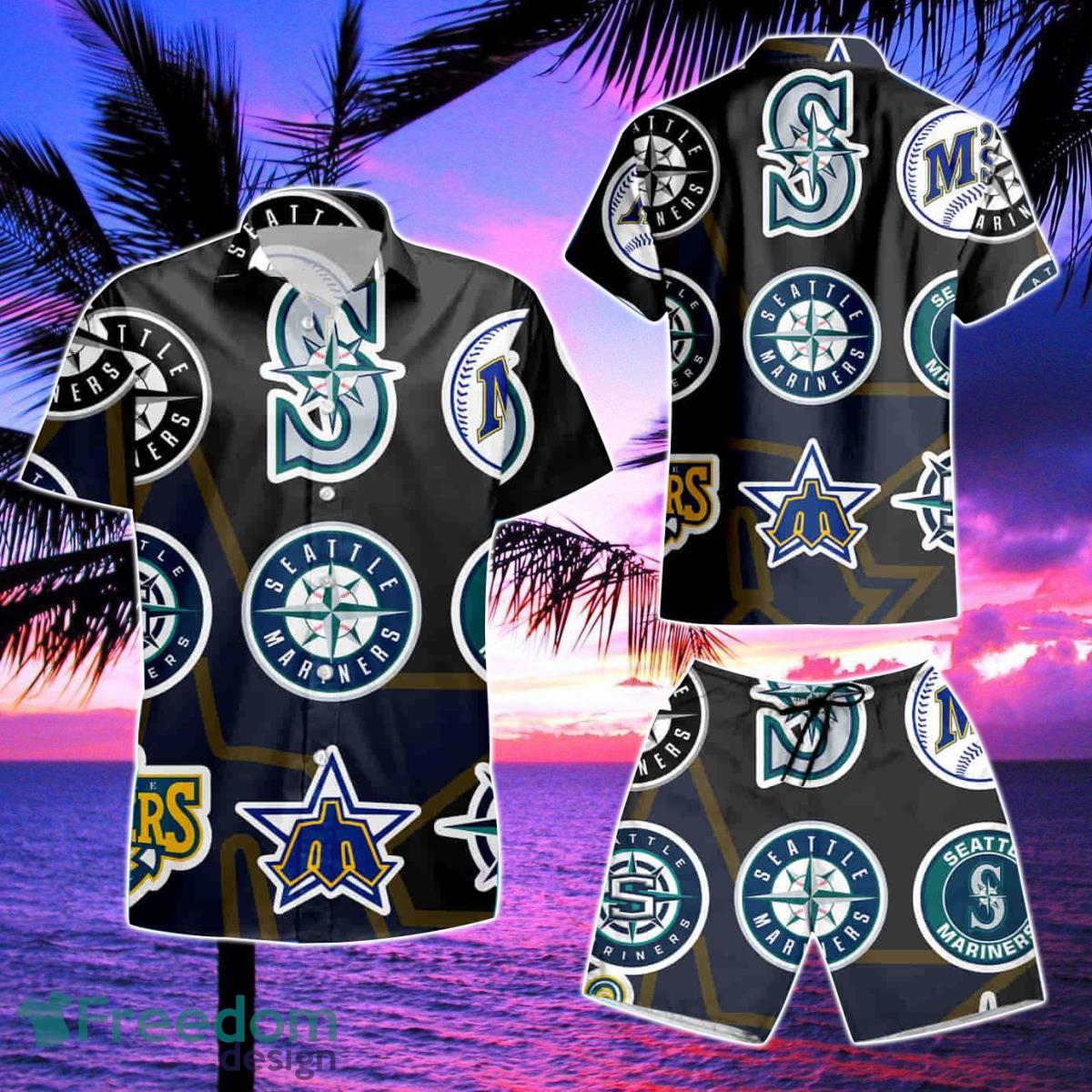 MLB Seattle Mariners Hawaiian Shirt & Short Product Photo 2