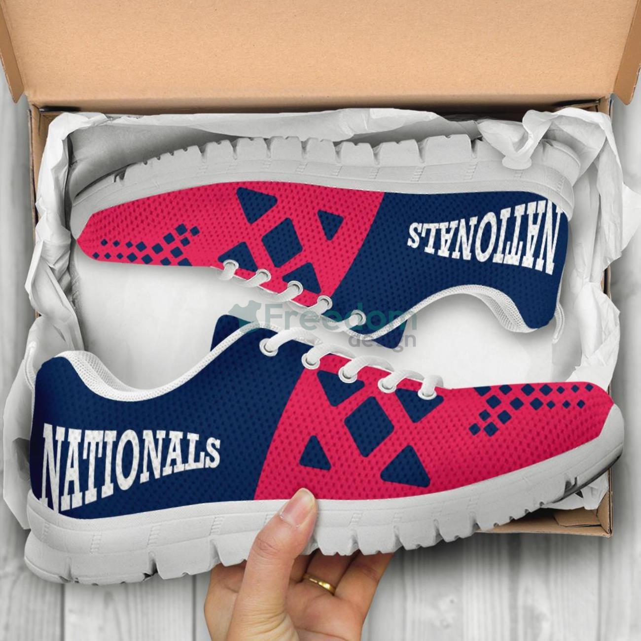 MLB Washington Nationals Casual Sneakers For Sport Fans Product Photo 1