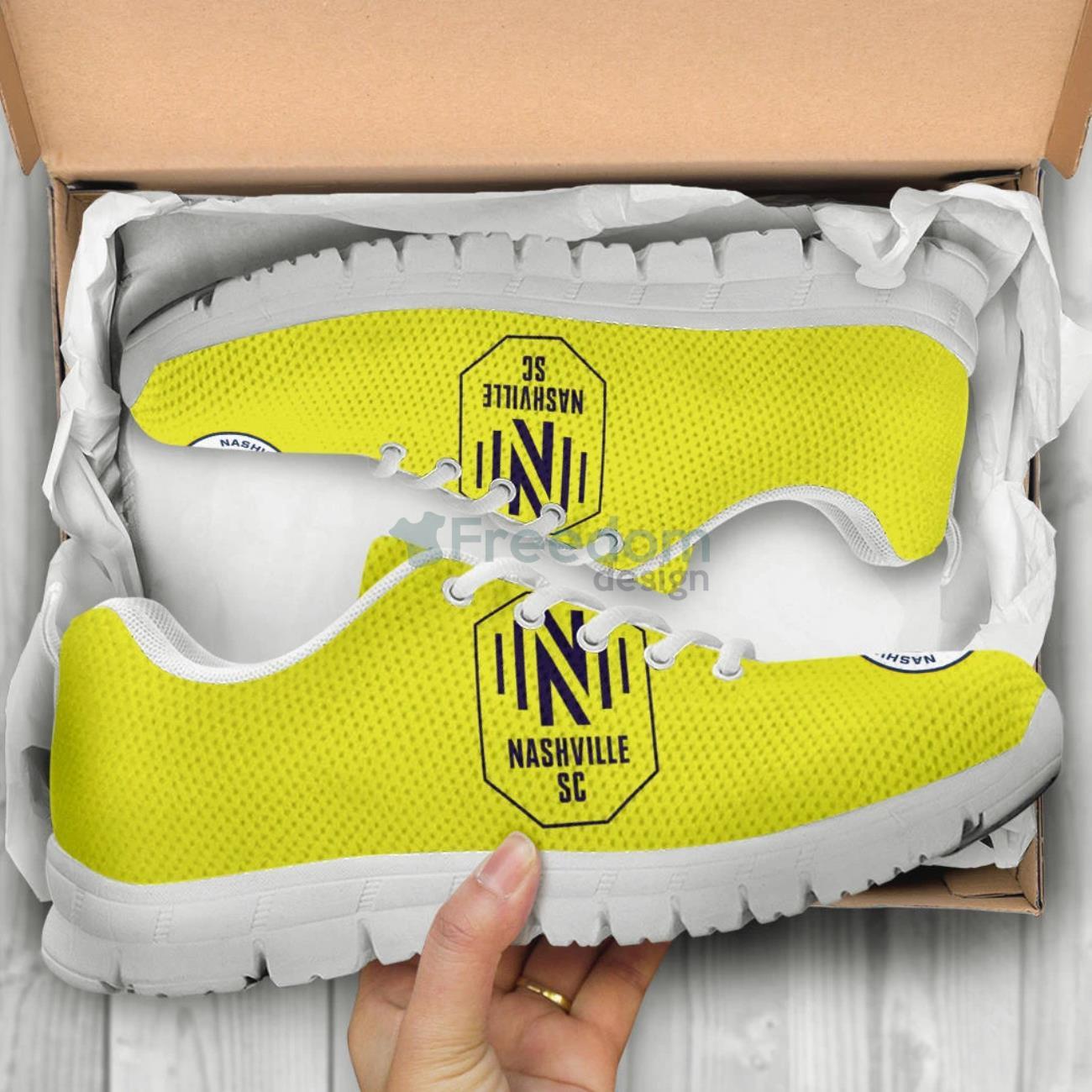 MLS Nashville SC Casual Sneakers For Sport Fans Product Photo 2