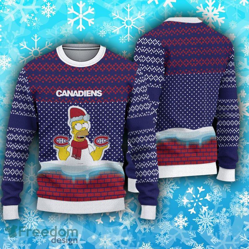 NHL Montreal Canadiens White Sweater Christmas Gift Ideas For Fans