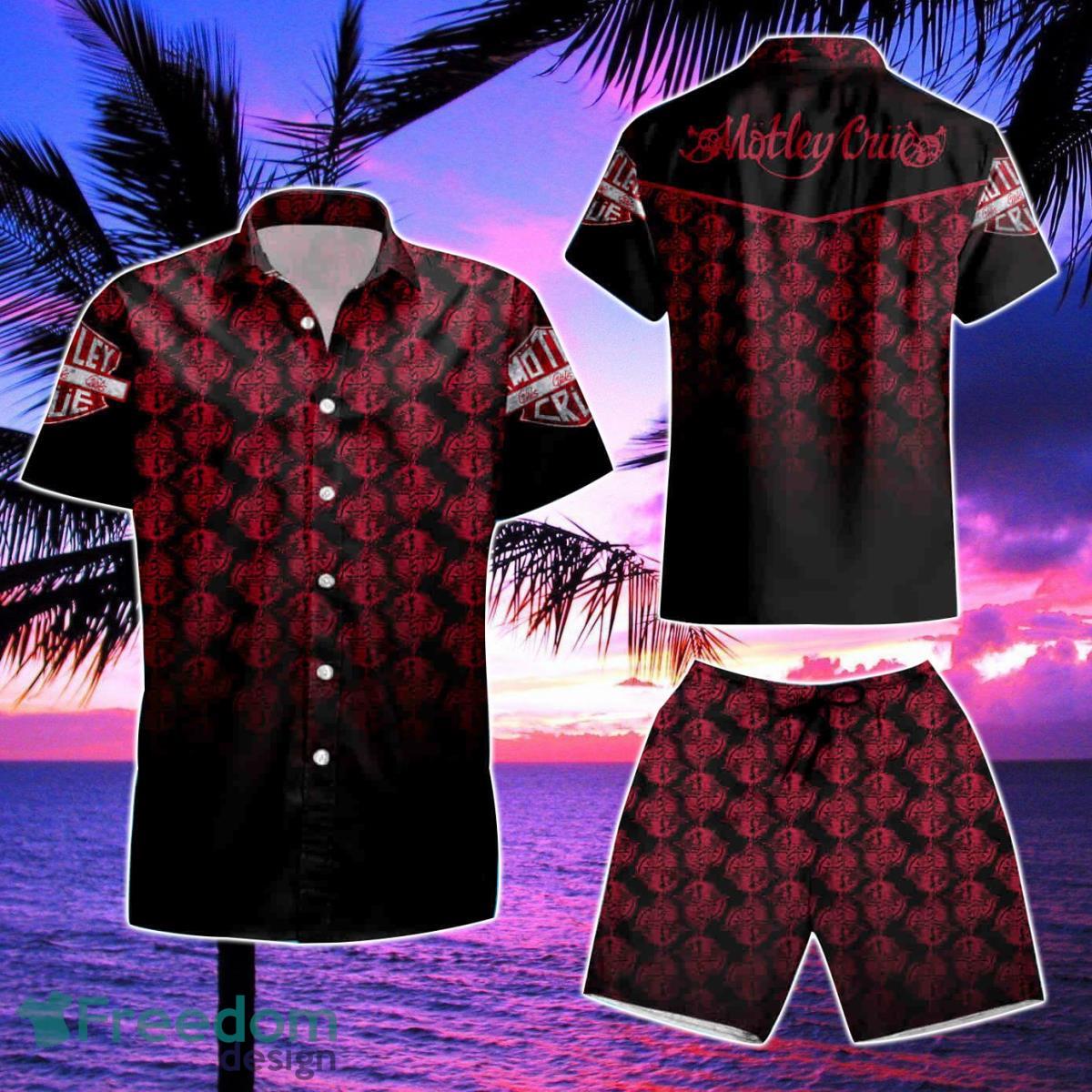 Motley Crue Hawaiian Shirt & Short For Fans Product Photo 2