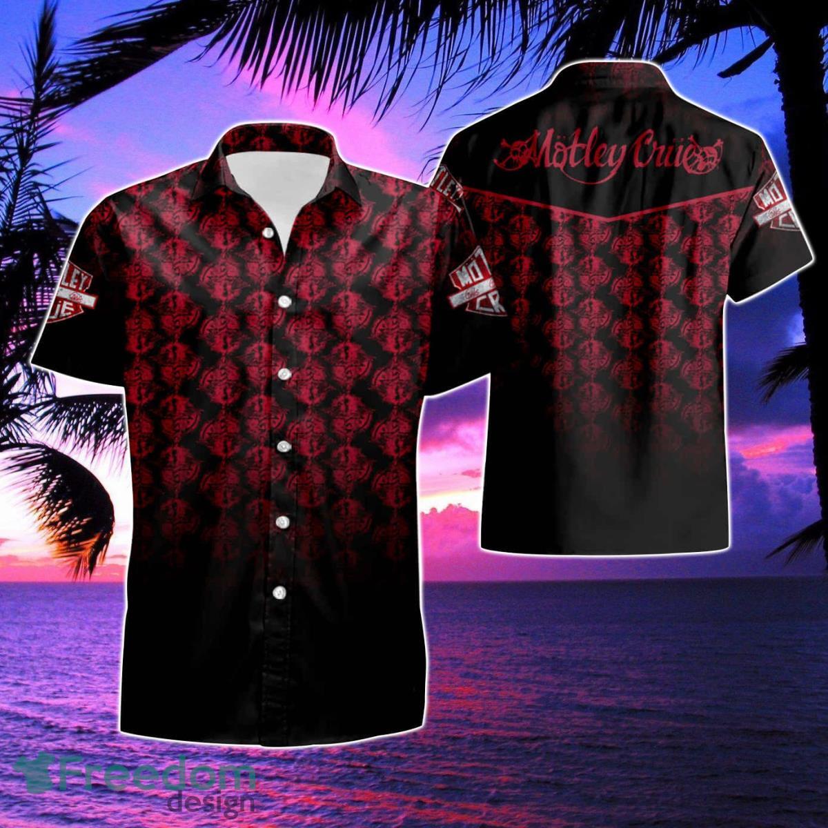 Motley Crue Hawaiian Shirt & Short For Fans Product Photo 1