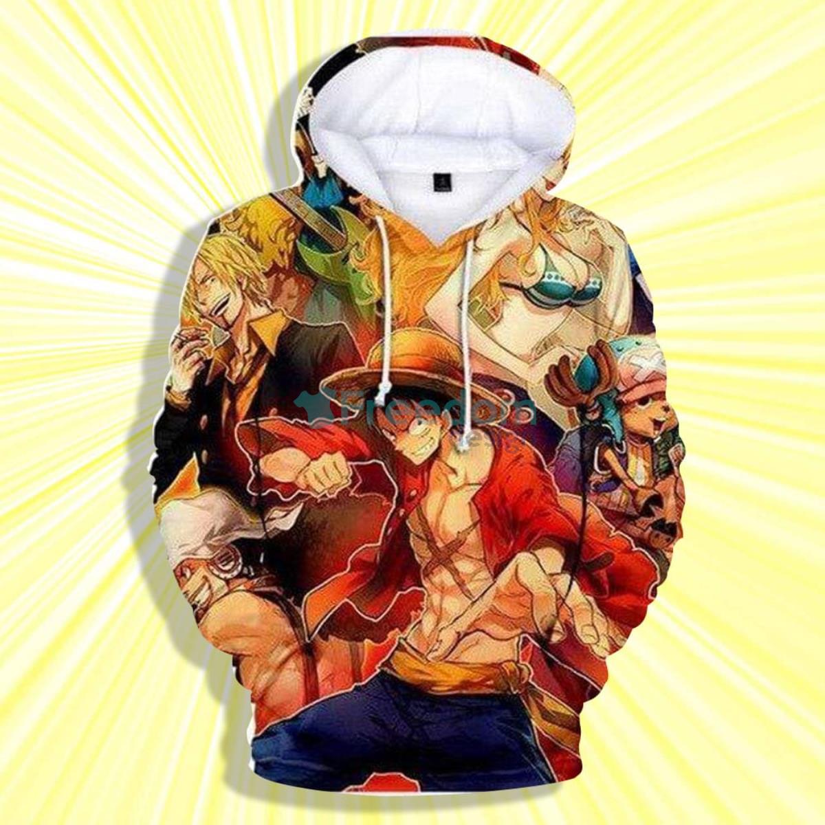 Mugiwara One Piece Anime 3D Hoodie Product Photo 1