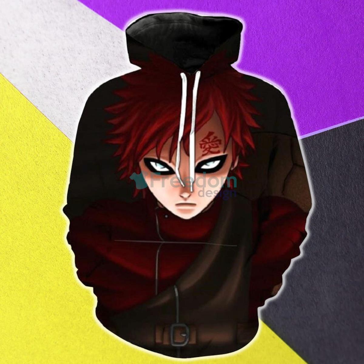 Naruto 3D Hoodie  Gaara Pullover 3D Hoodie Product Photo 1