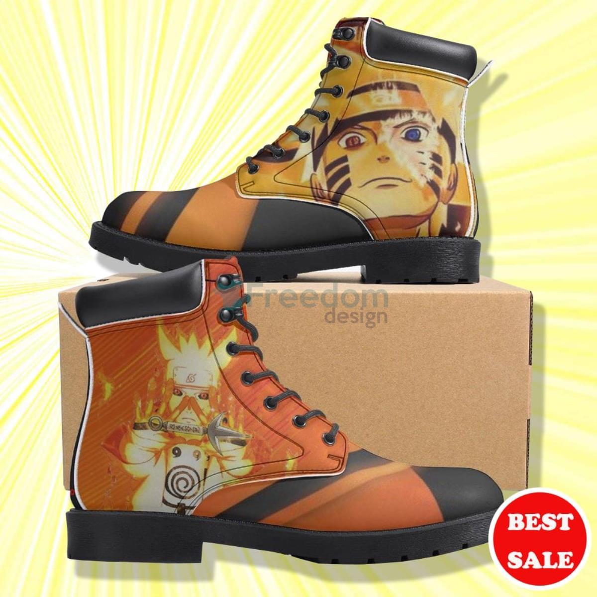 Naruto Shippuden Naruto Anime Leather Boots Shoes Product Photo 1