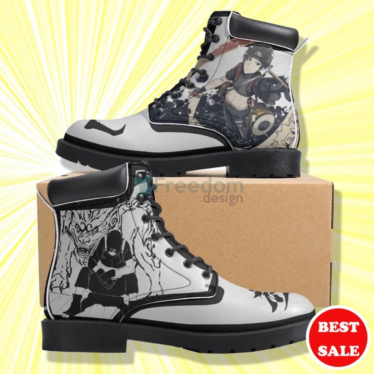 Naruto Shippuden Sai Anime Leather Boots Product Photo 1