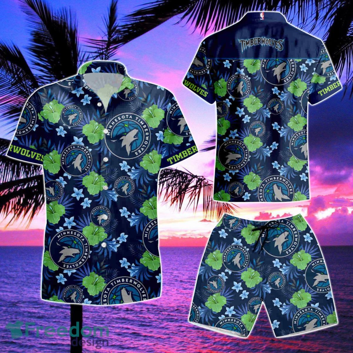 Nba Minnesota Timberwolves Hawaiian Shirt & Short Product Photo 2