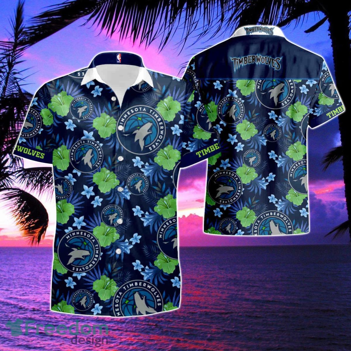 Nba Minnesota Timberwolves Hawaiian Shirt & Short Product Photo 1