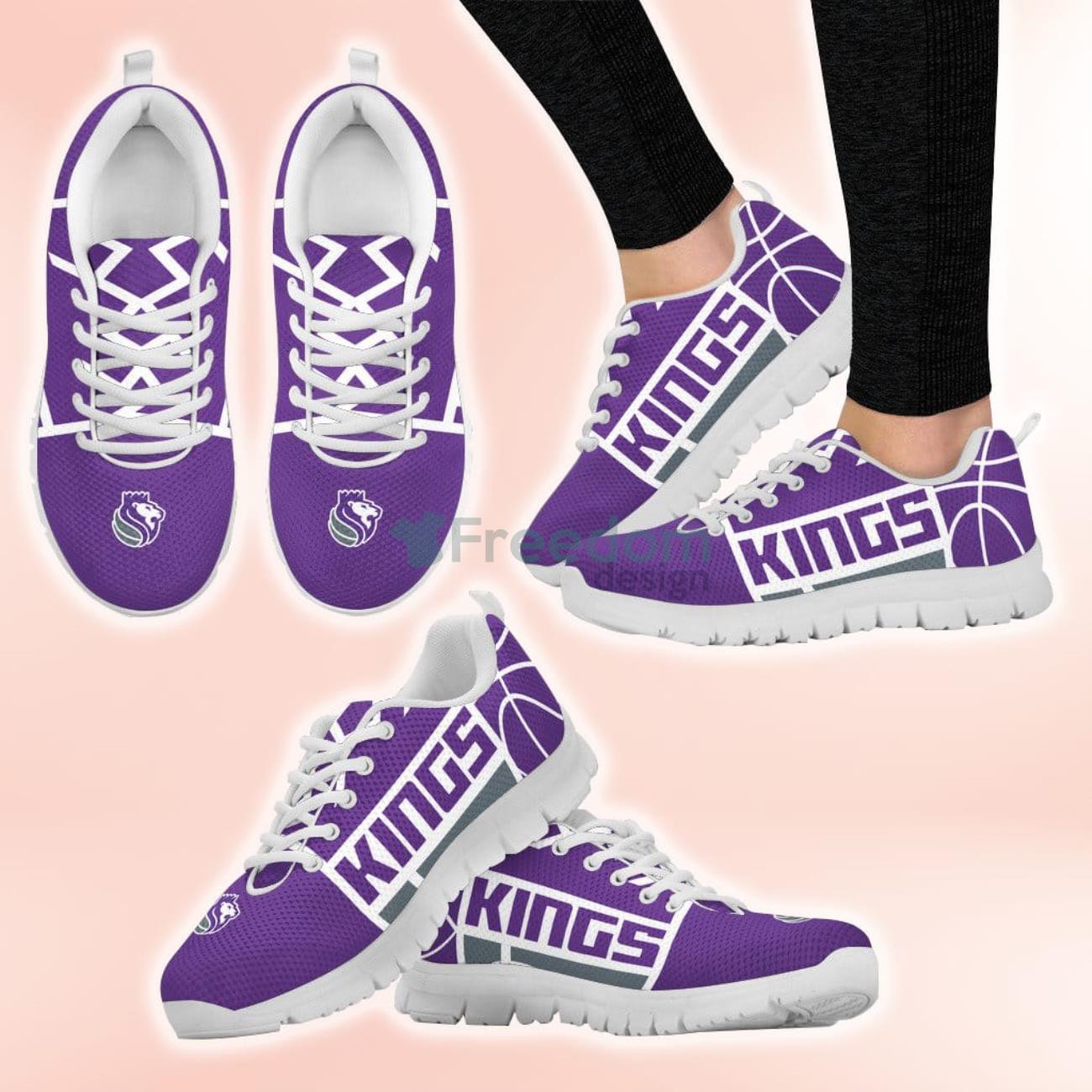 NBA Sacramento Kings Casual Sneakers For Sport Fans Product Photo 2