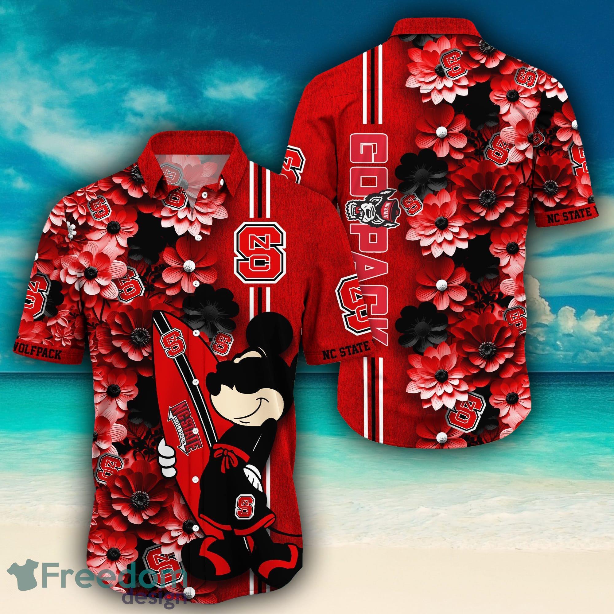 Nc State Wolfpack Summer Hawaiian Shirts, With Tropical Patterns