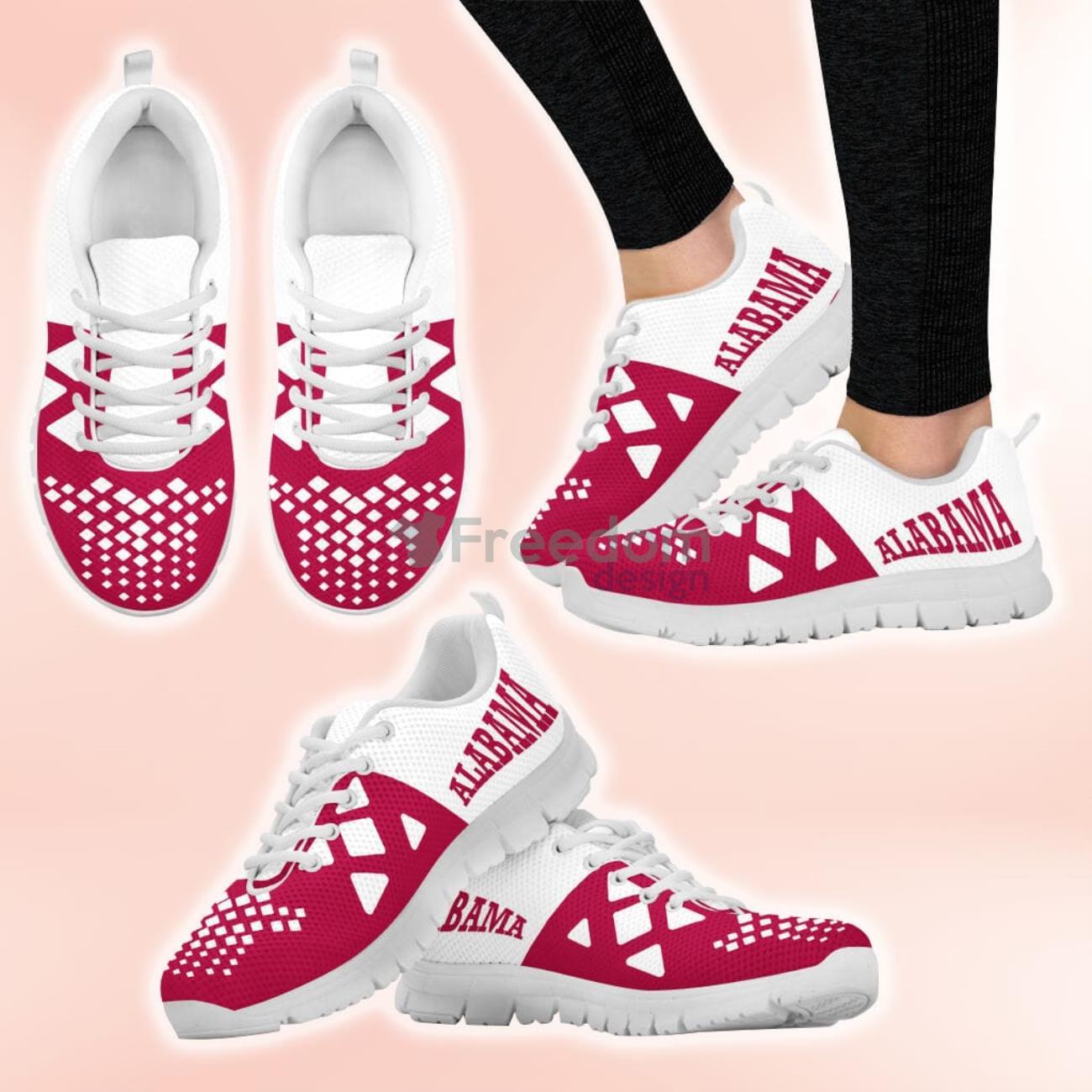 NCAA Alabama Crimson Tide Casual Sneakers For Sport Fans Product Photo 1