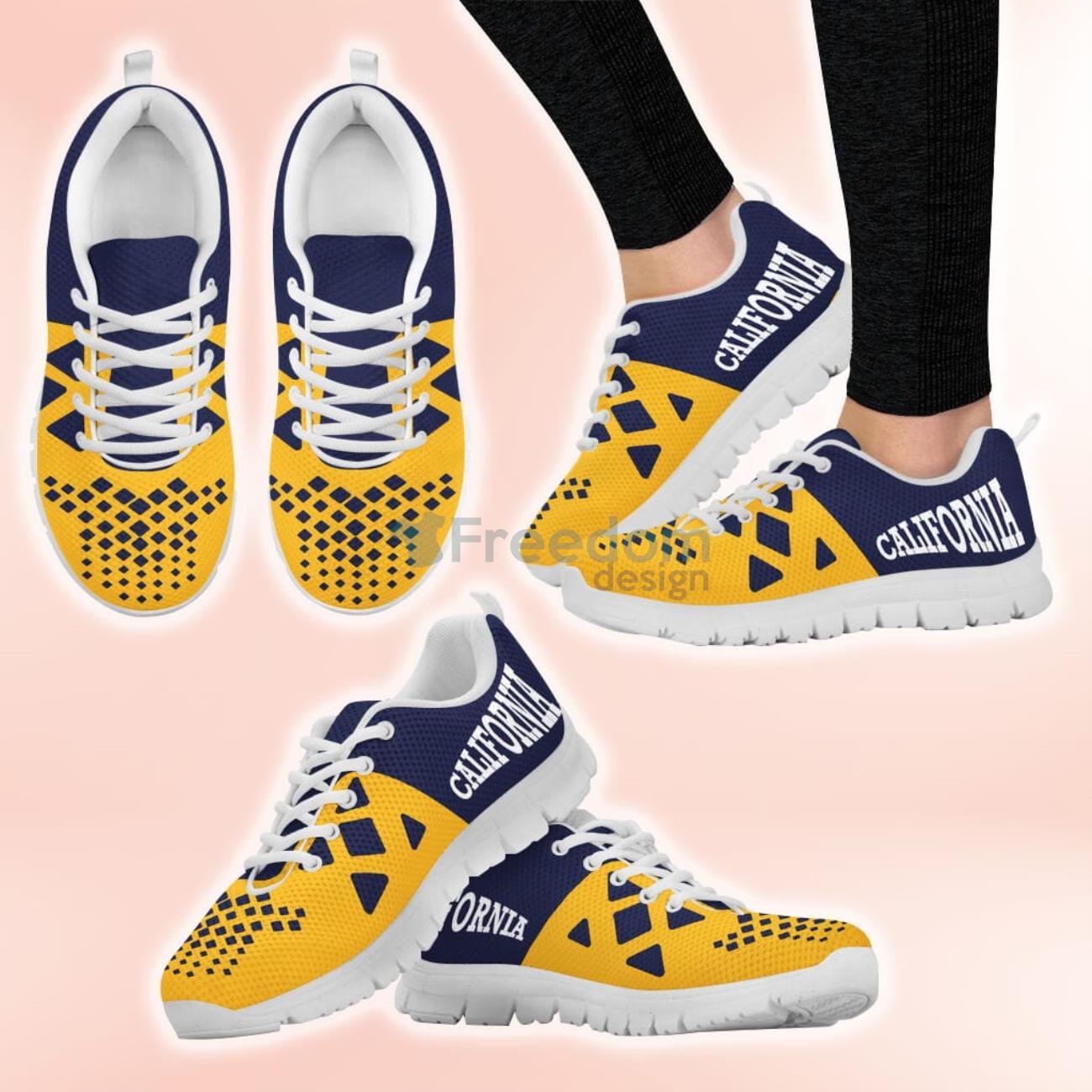 NCAA California Golden Bears Casual Sneakers For Sport Fans Product Photo 1