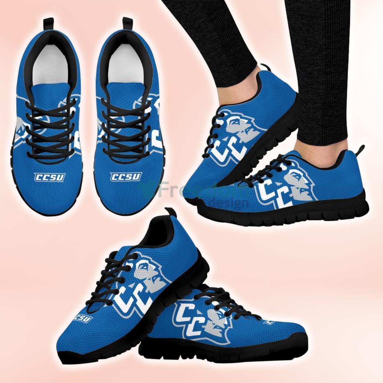 NCAA Central Connecticut State Blue Devils Casual Sneakers For Sport Fans Product Photo 1