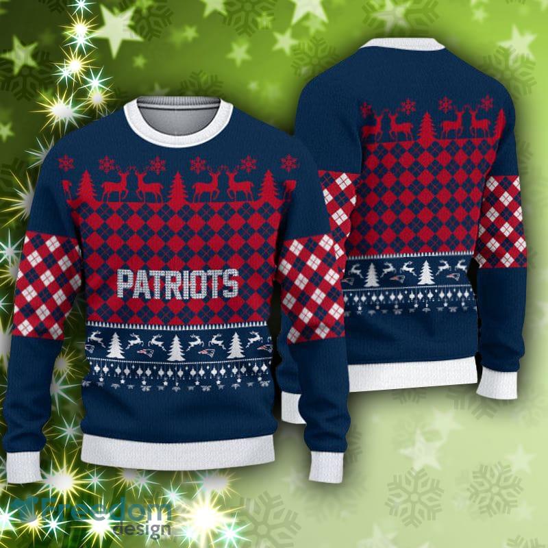 New England Patriots EXCLUSIVE NFL Argyle Sweater