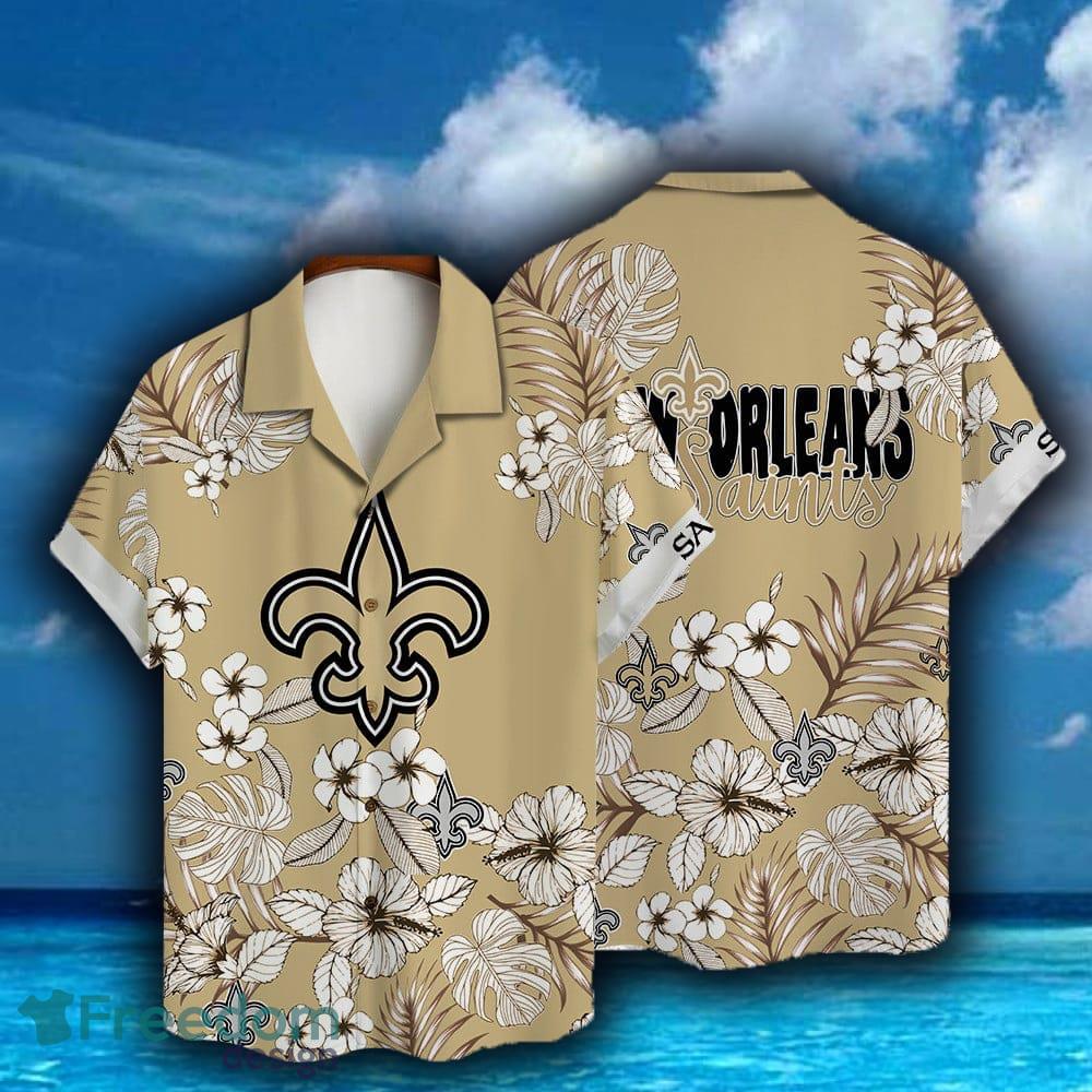 New Orleans Saints Football Floral Aloha Beach Gift Hawaiian Shirt