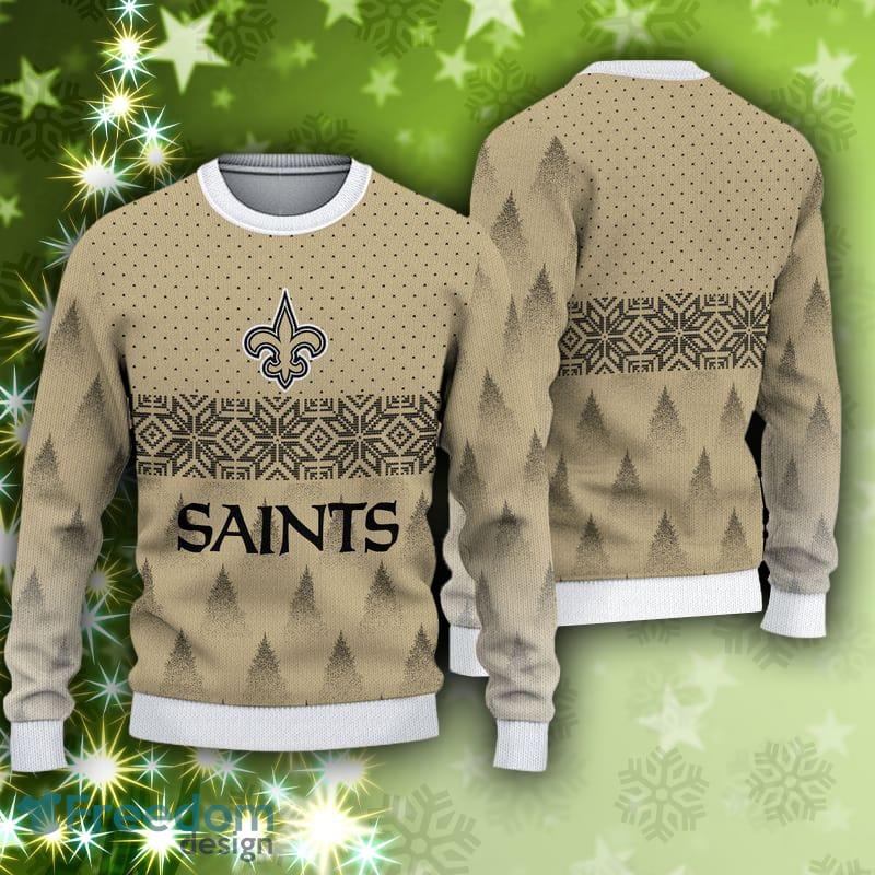 New Orleans Saints Fans Snow Ugly Christmas Sweater Gift - Freedomdesign