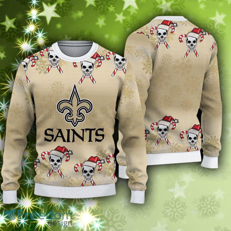 New Orleans Saints Ugly Christmas Sweater Holiday Party Saints Fans -  T-shirts Low Price