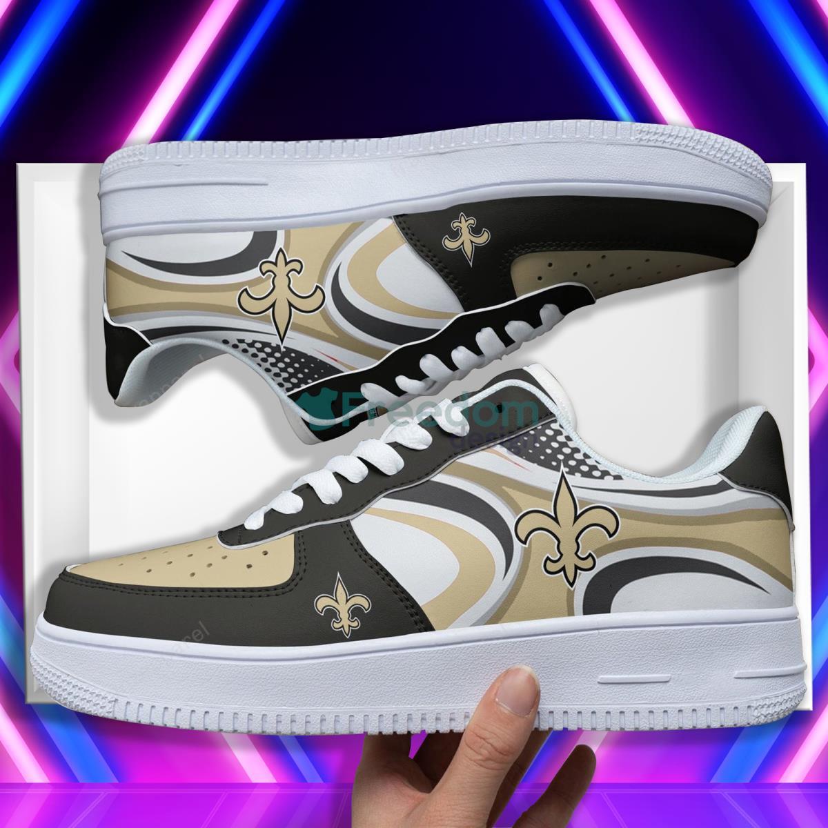 New Orleans Saints Football Team Style Design Air Force Shoes For Fans Product Photo 2