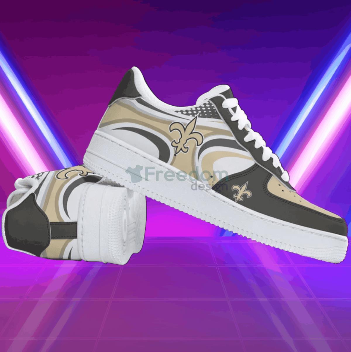 New Orleans Saints Football Team Style Design Air Force Shoes For Fans Product Photo 1