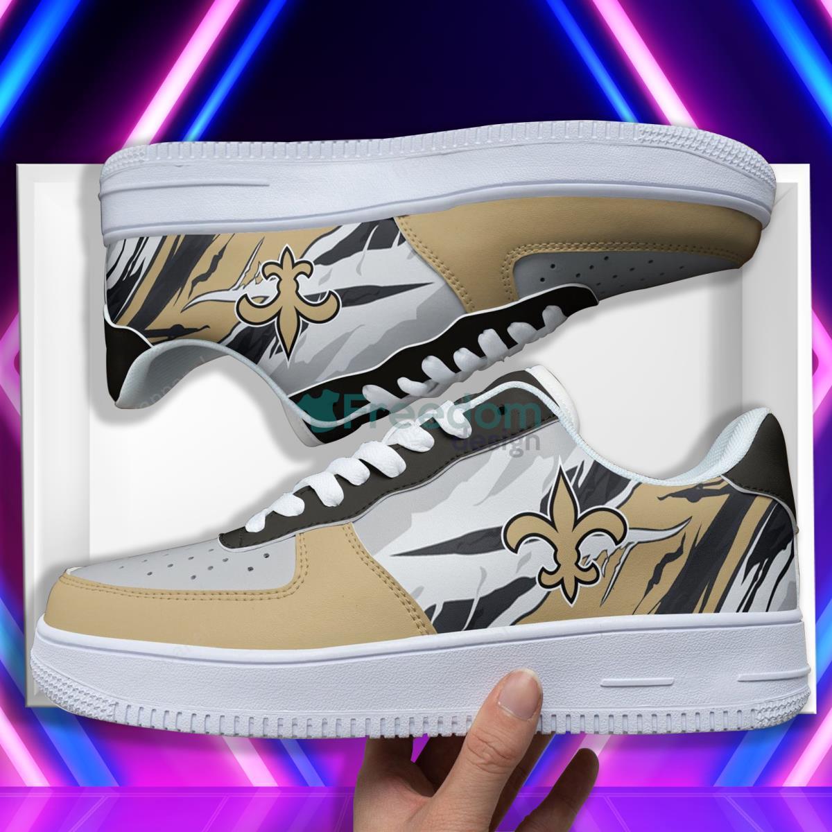 New Orleans Saints Football Team Style Design Air Force Shoes Product Photo 1