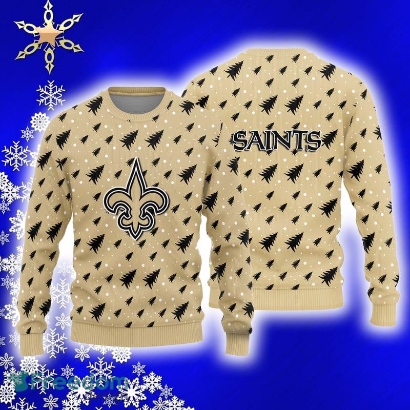 New Orleans Saints Pattern Ugly Christmas Sweater Gift - Freedomdesign