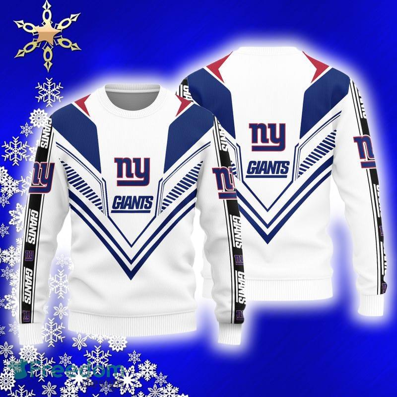 New York Giants Basic Knitted Sweater For Christmas - Freedomdesign