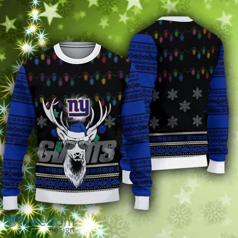 New York Giants Skull Pattern Knitted Sweater For Christmas - Freedomdesign