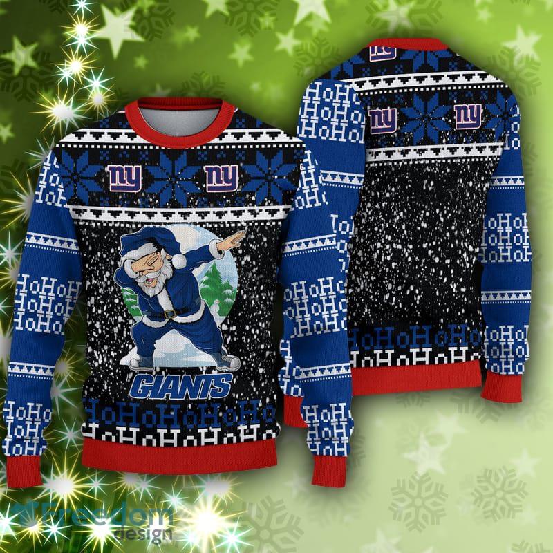 New York Giants Fans Santa Claus Tattoo Ugly Christmas Sweater Gift -  Freedomdesign