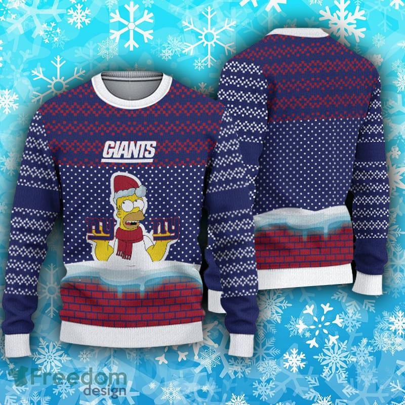 New York Giants Fans Reindeer Snowstorm Ugly Christmas Sweater -  Freedomdesign