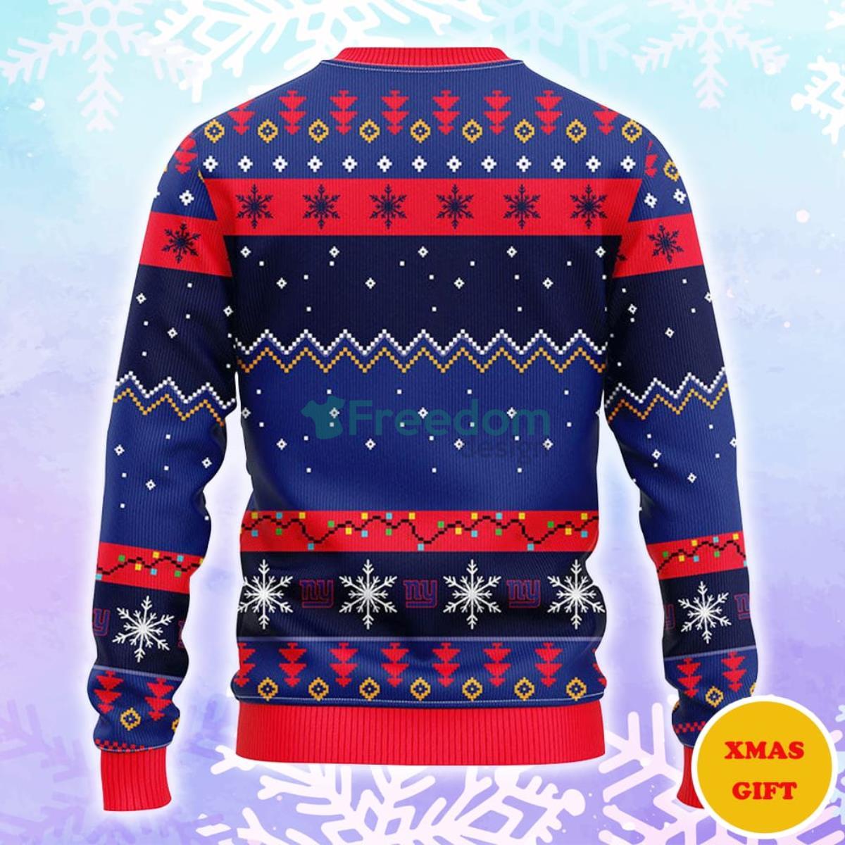 New York Giants HoHoHo Mickey Christmas AOP Sweater Product Photo 2