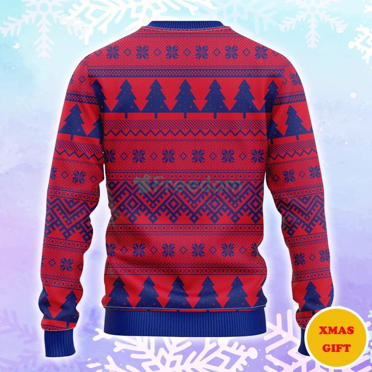 New York Giants Minion Christmas AOP Sweater Product Photo 2