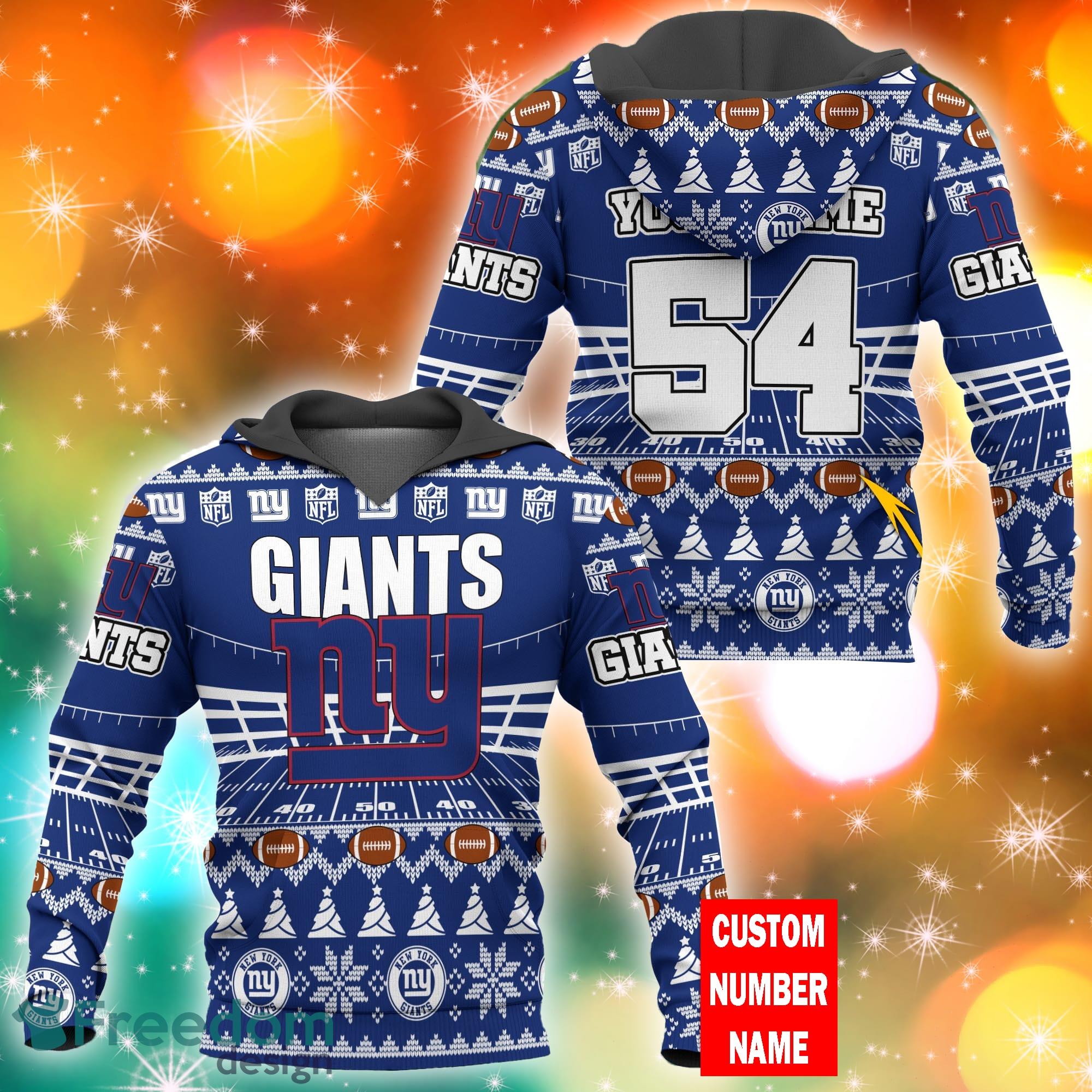 The Grinch New York Giants All Over Print 3D Ugly Christmas Sweater