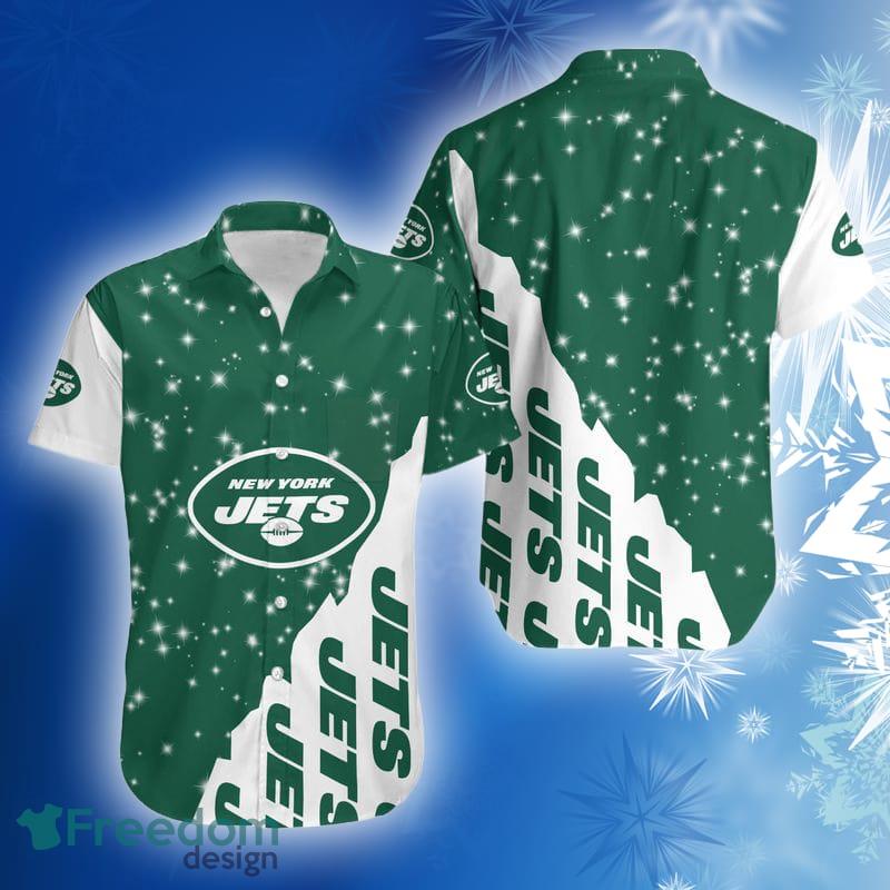 New York Jets Bling Bling Snowflakes Christmas Hawaiian Shirt Gift