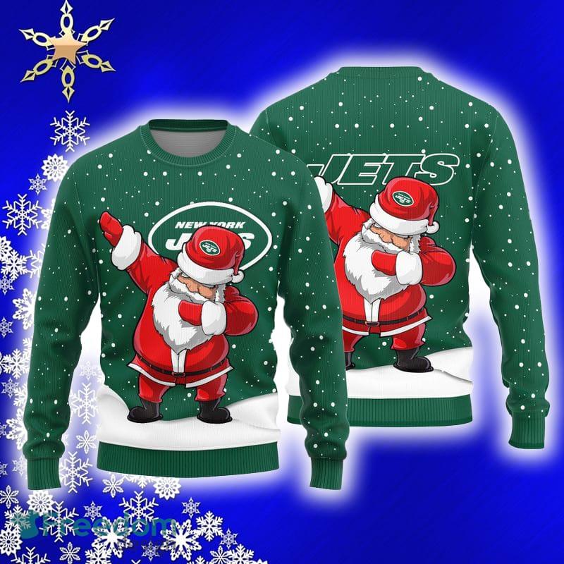 New York Jets Christmas Santa Claus Ugly Sweater For Men Women