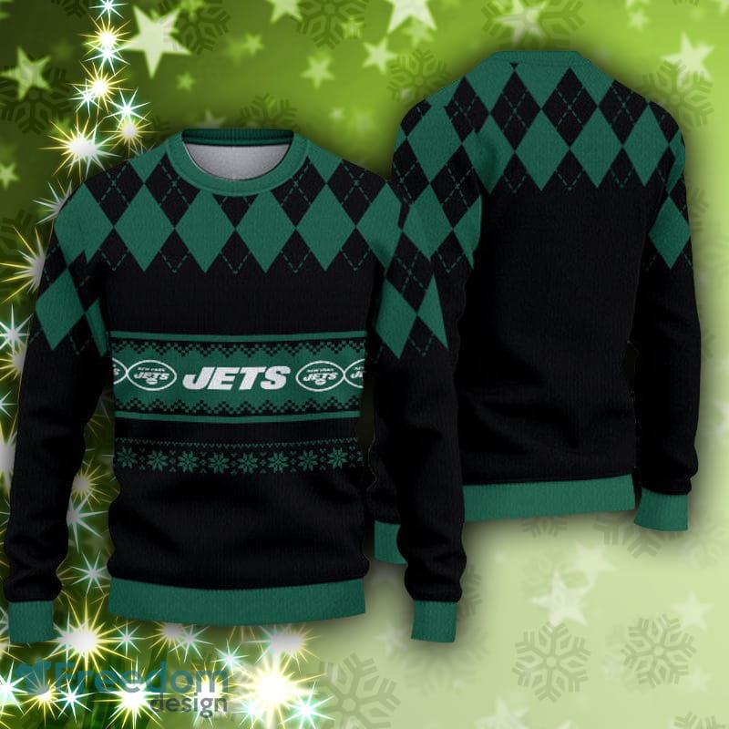 New York Jets Christmas Sweater Gingerbread Man Ugly Christmas Sweater  Christmas Gift