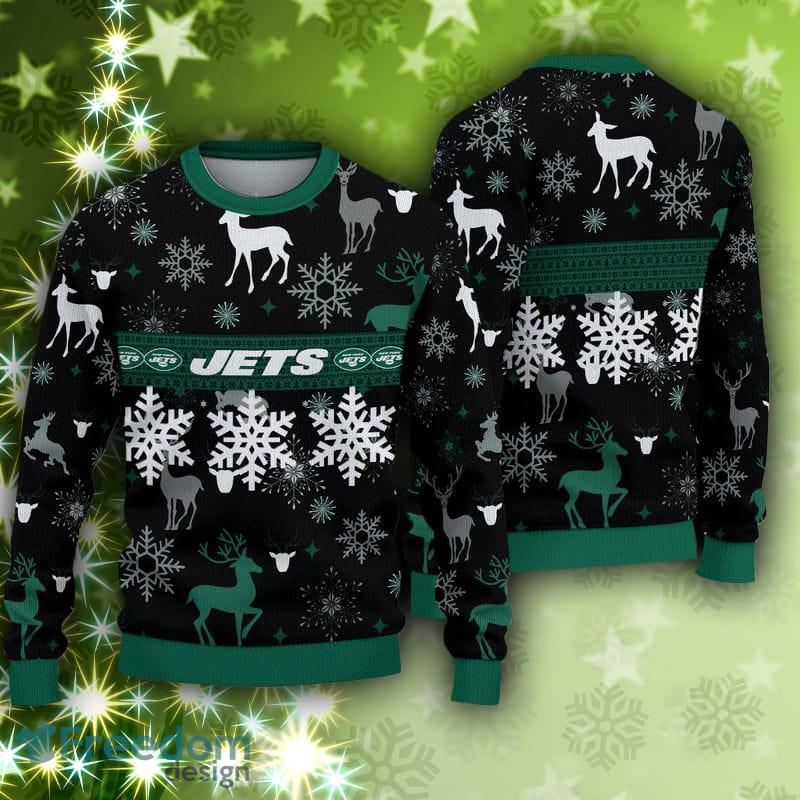 New York Jets Fans Santa Claus Pattern Ugly Christmas Sweater Gift -  Freedomdesign