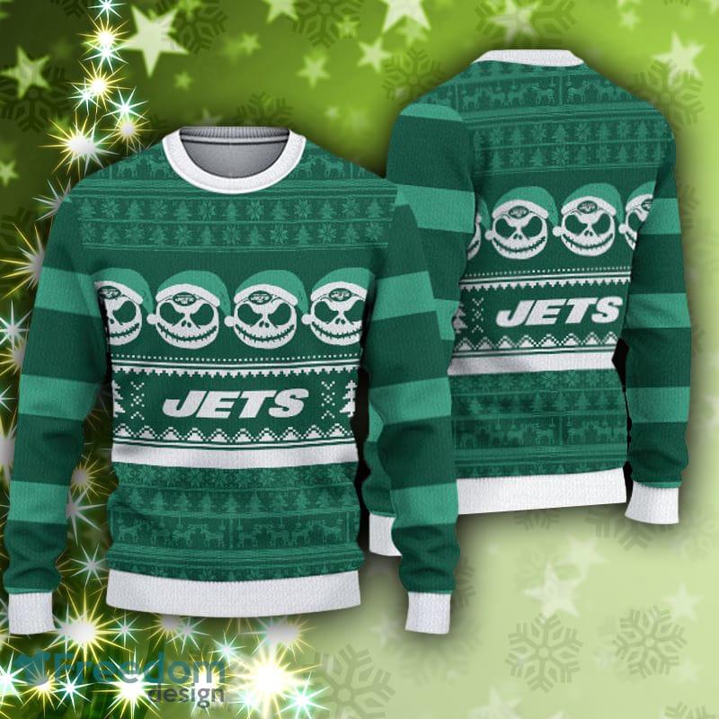 New York Jets Christmas Reindeers Pattern Ugly Christmas Sweater -  Freedomdesign