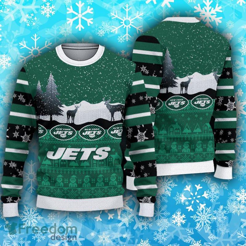 New York Jets Christmas Snow Ugly Sweater For Men Women - Banantees