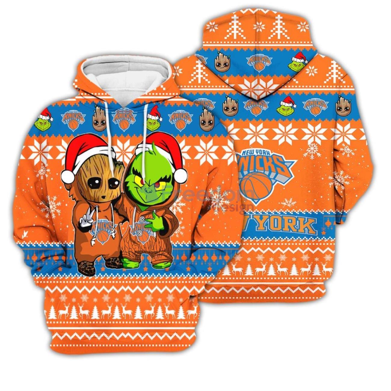 Oakland Athletics Baby Groot And Grinch Ugly Christmas 3D Hoodie