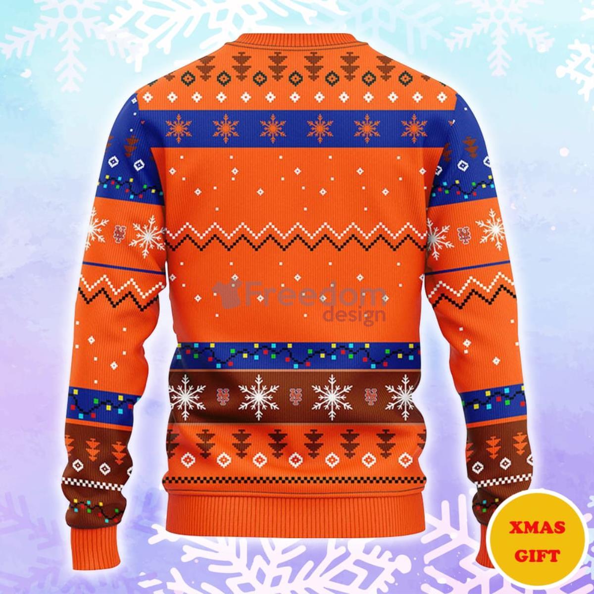 New York Mets Hohoho Mickey Christmas AOP Sweater Product Photo 2