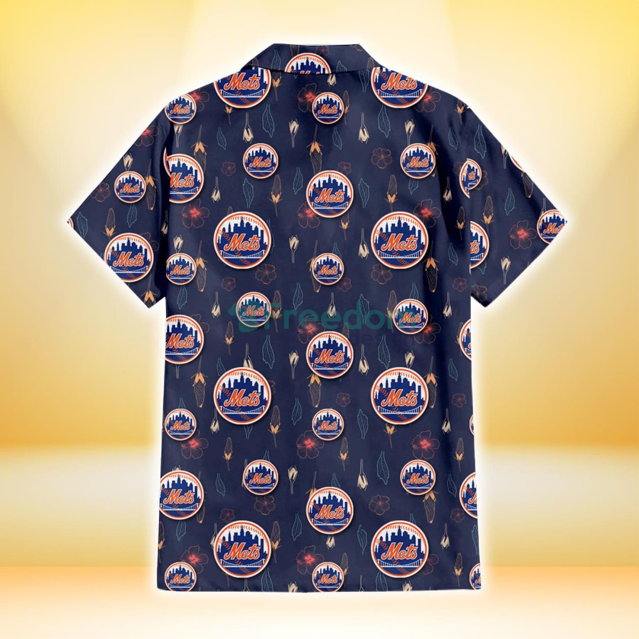 Chicago Cubs Small Hibiscus Buds Navy Background 3D Hawaiian Shirt Gift For  Fans - Freedomdesign