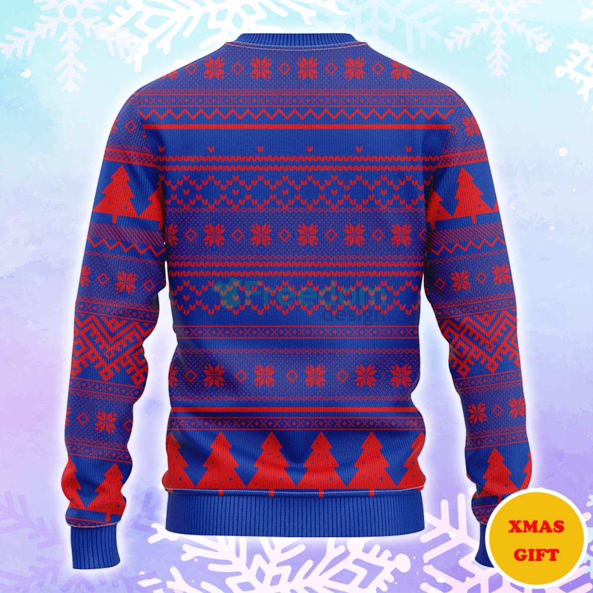 New York Rangers Grinch Hug Christmas AOP Sweater Product Photo 2