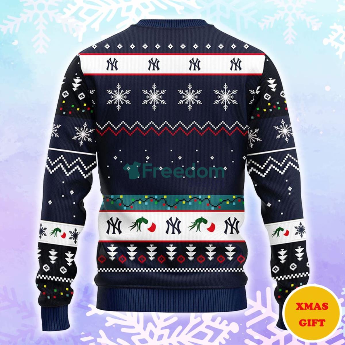 New York Yankees 12 Grinch Xmas Day Christmas AOP Sweater Product Photo 2